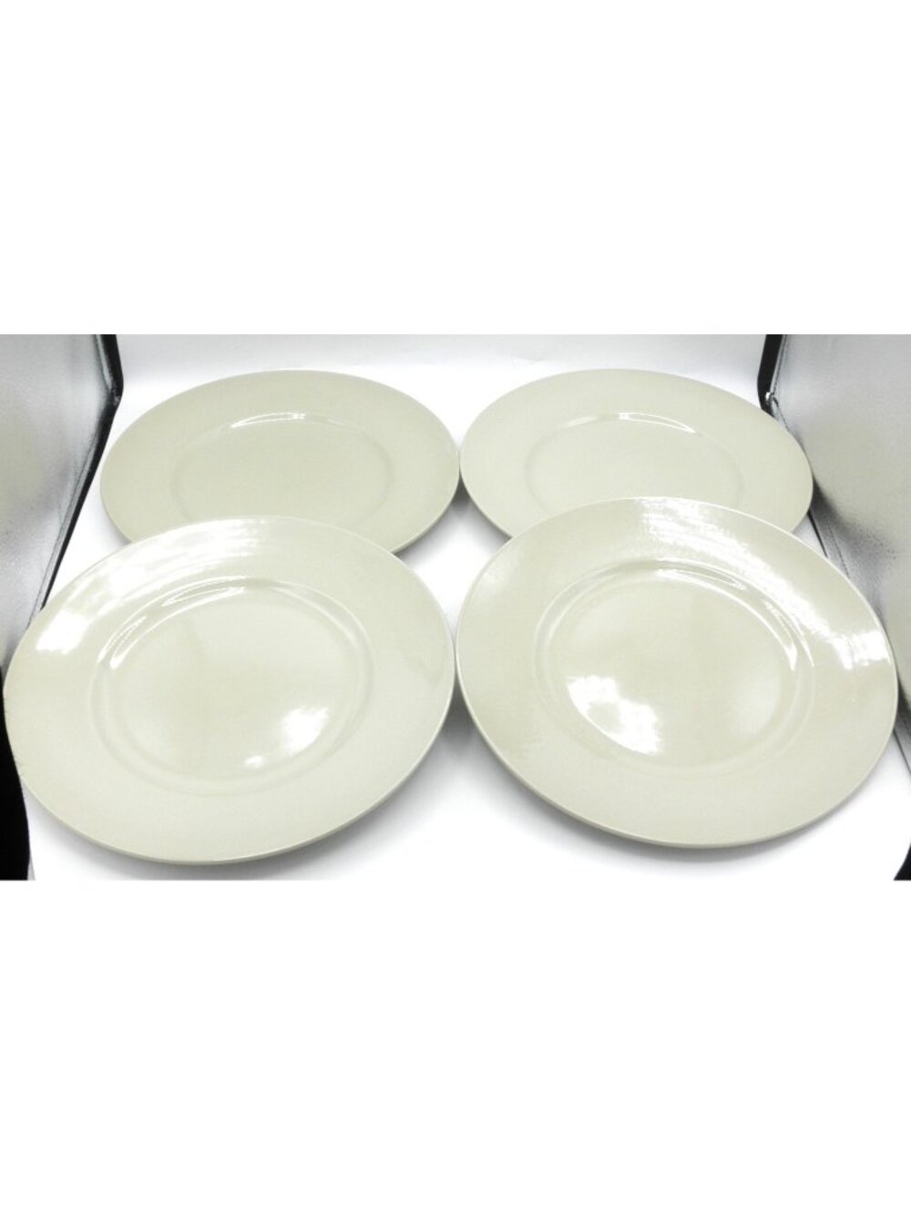Drabware (Older, Glossy) by Wedgwood 10-3/4 Inch Dinner Plates Set of 4 WW DRA